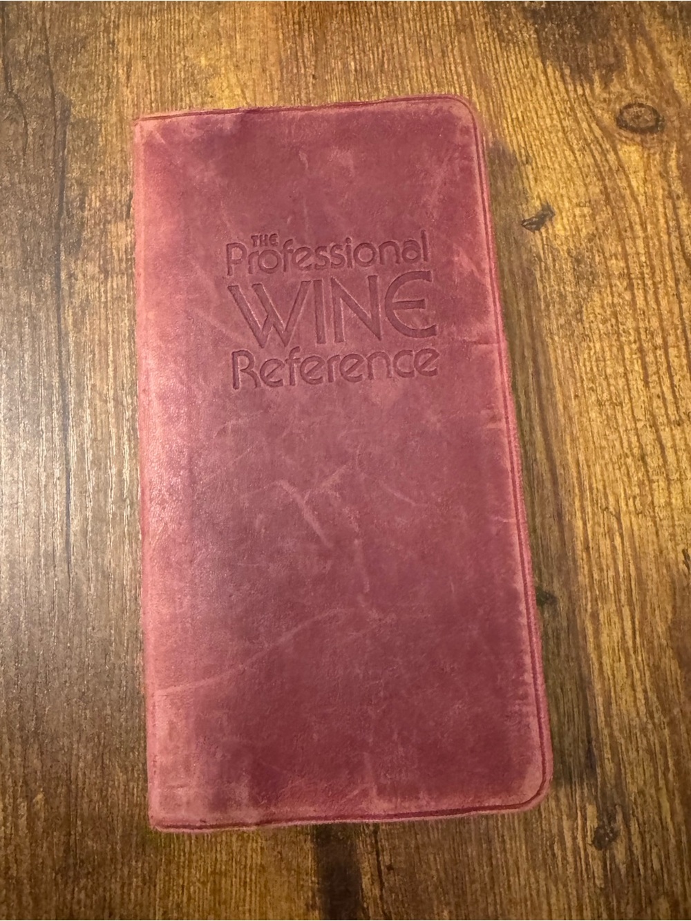 Vintage Leather Bound Wine Reference Book Frank‎ Johnson Gilt Edge Bar Decor
